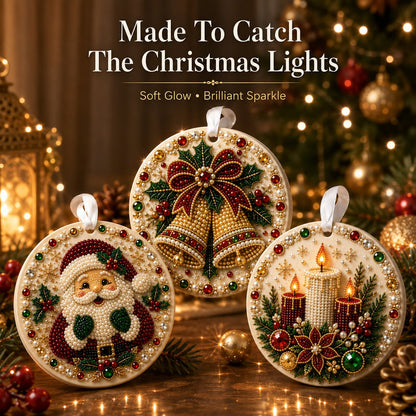 🔥Last Day 50% OFF-🌲✨ DIY Pearl & Gem Christmas Ornament Collection