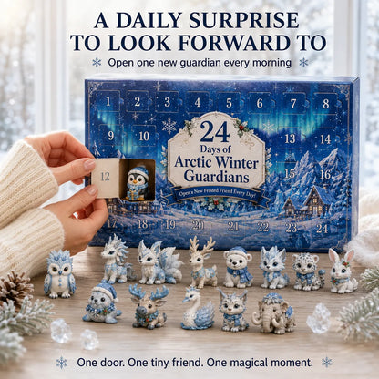 ⏳ Last Day 50% OFF – ✨ 24-Day Fantasy Guardian Advent Calendar Collection | 24 Unique Mini Collectible Characters with 4 Magical Themes for Daily Surprises & Display 🌲🌊