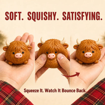🐮 Highland Cow Squishy Collection | 12-Piece Harvest Herd or 24-Piece Holiday Collector’s Edition with Unique Characters & Secret Cow ✨