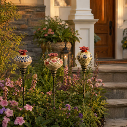 🐦 Retro hummingbird feeder garden pole