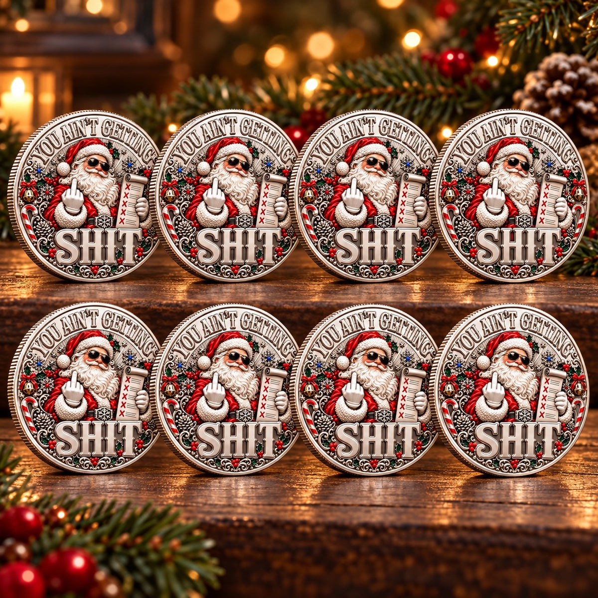 Santa’s Last Gift Adult Humor Commemorative Coin