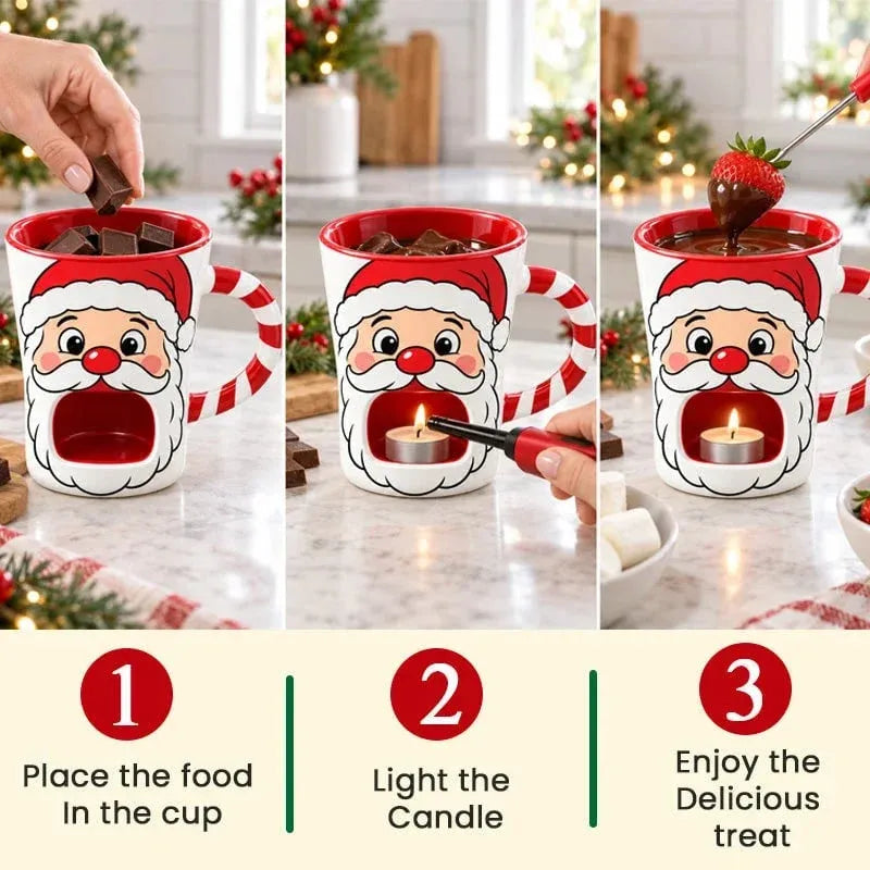 Christmas Chocolate Fondue Mug