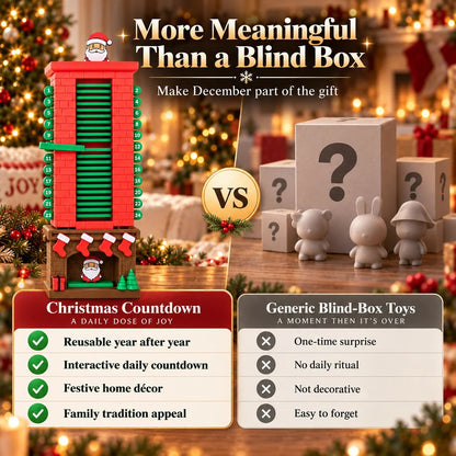 💯🎅Mechanical Santa Chimney Christmas Countdown Calendar