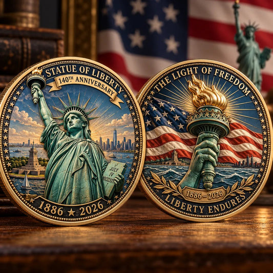 ⏳ Last Day 50% OFF – 🗽 Statue of Liberty 140th Anniversary Commemorative Coin | 1886–2026 American Heritage Keepsake 🇺🇸