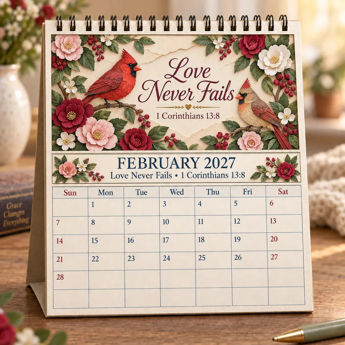 ✝️ Christian Calendar 2027 | 12 Scripture Designs with Nature Scenes