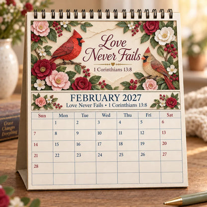 ✝️ Christian Calendar 2027 | 12 Scripture Designs with Nature Scenes