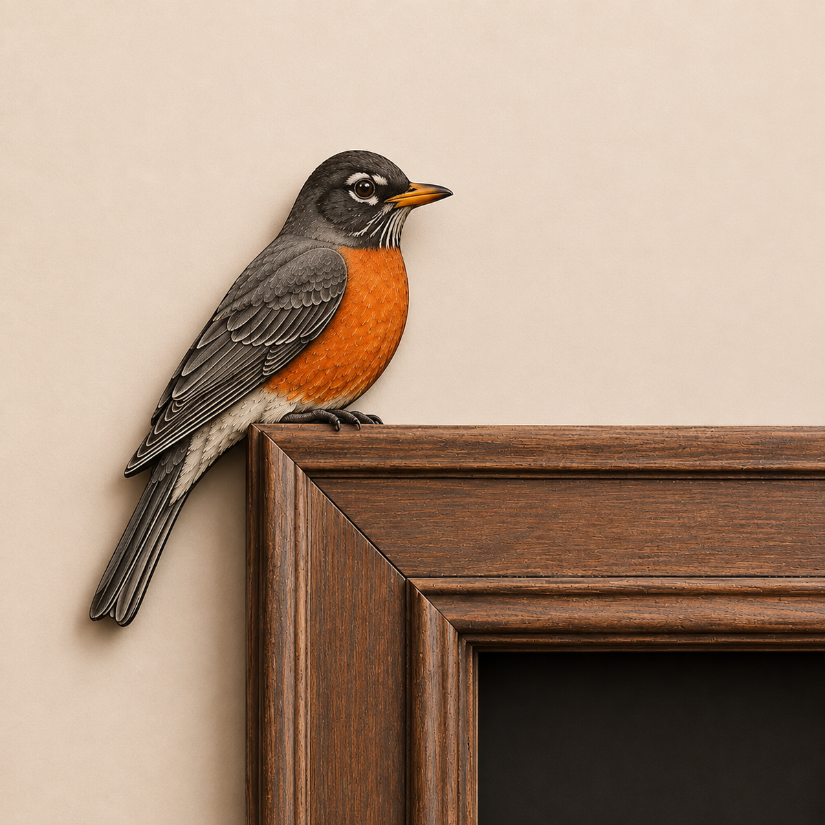 Wooden Cardinal Door Topper