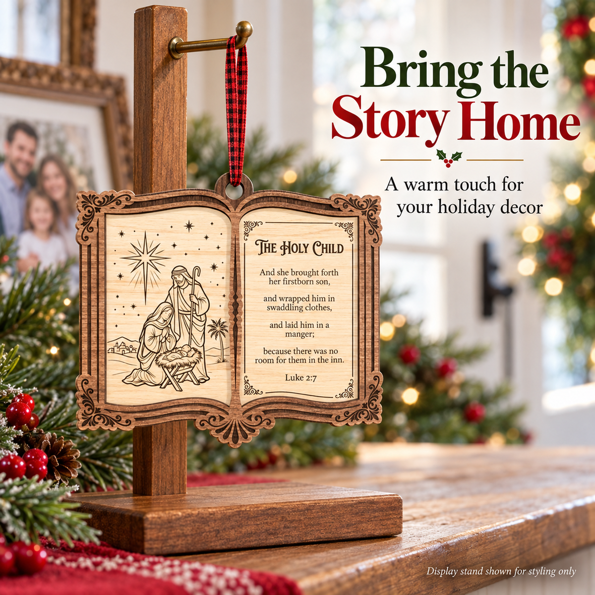 🔥Last Day 50% OFF -✨ The Greatest Story Ever Told... Right on Your Tree! | Nativity Story Wooden Bible Ornaments 📖🎄