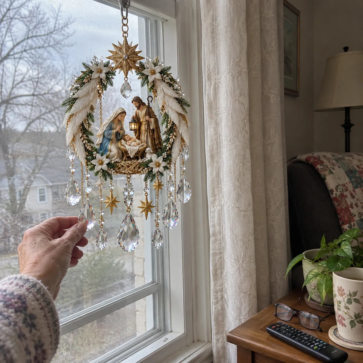 ✝️ Christian Crystal Suncatcher | 5 Faith-Inspired Window Designs with Cascading Rainbow Crystals ✨