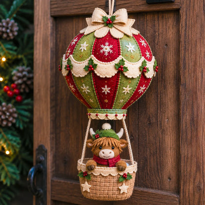 ⏳ Last Day 50% OFF – 🎈 Beginner-Friendly Christmas Hot Air Balloon Hanging Decor DIY Kit Collection | Complete Kit with Coordinated Fabrics, Decorative Accents & Crafting Materials Included 💕