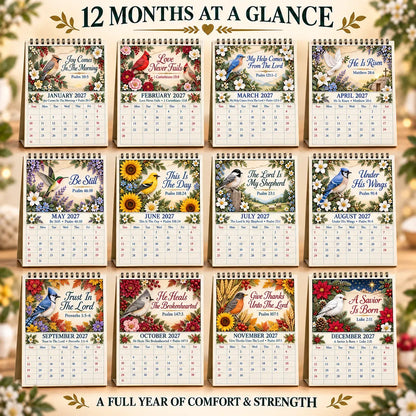 ✝️ Christian Calendar 2027 | 12 Scripture Designs with Nature Scenes