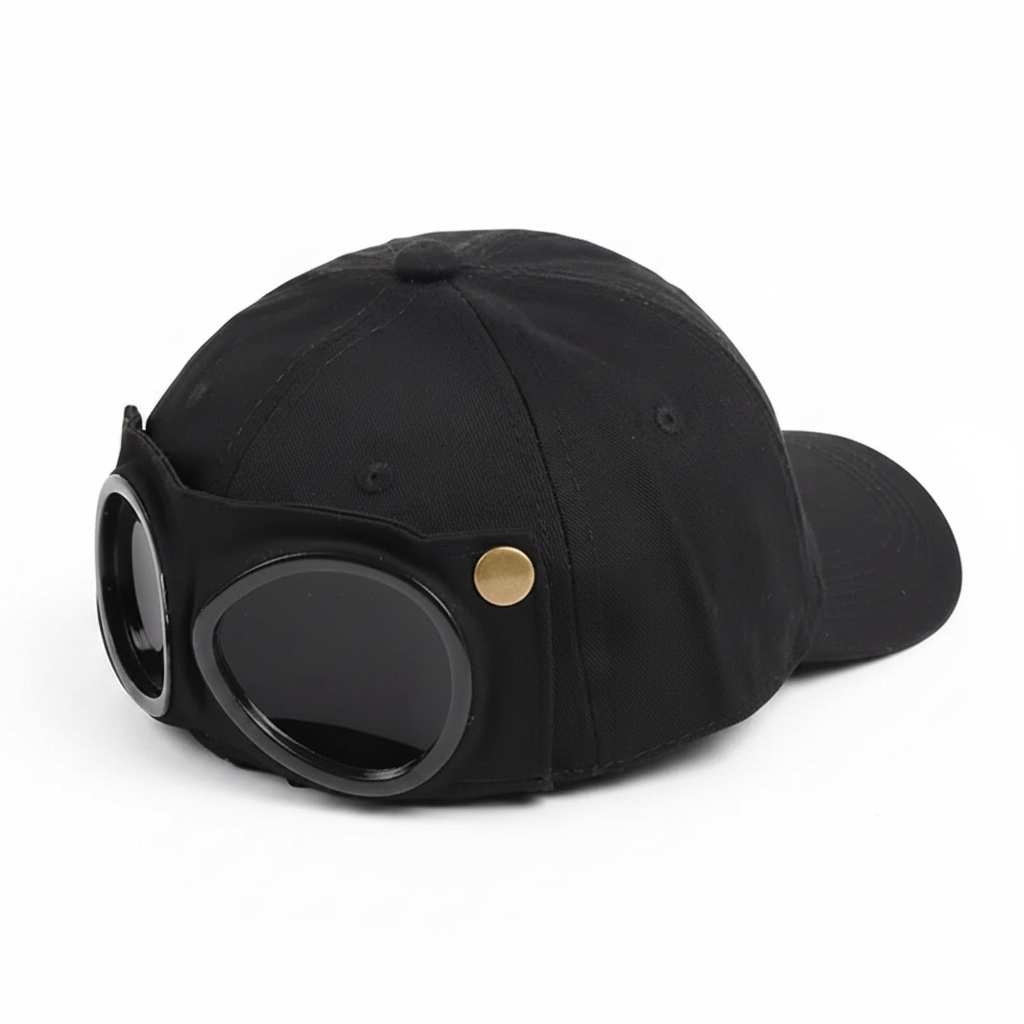 The Ultimate 2-in-1 Aviator Goggle Cap 🧢😎 (Adult & Kids Sizes!)