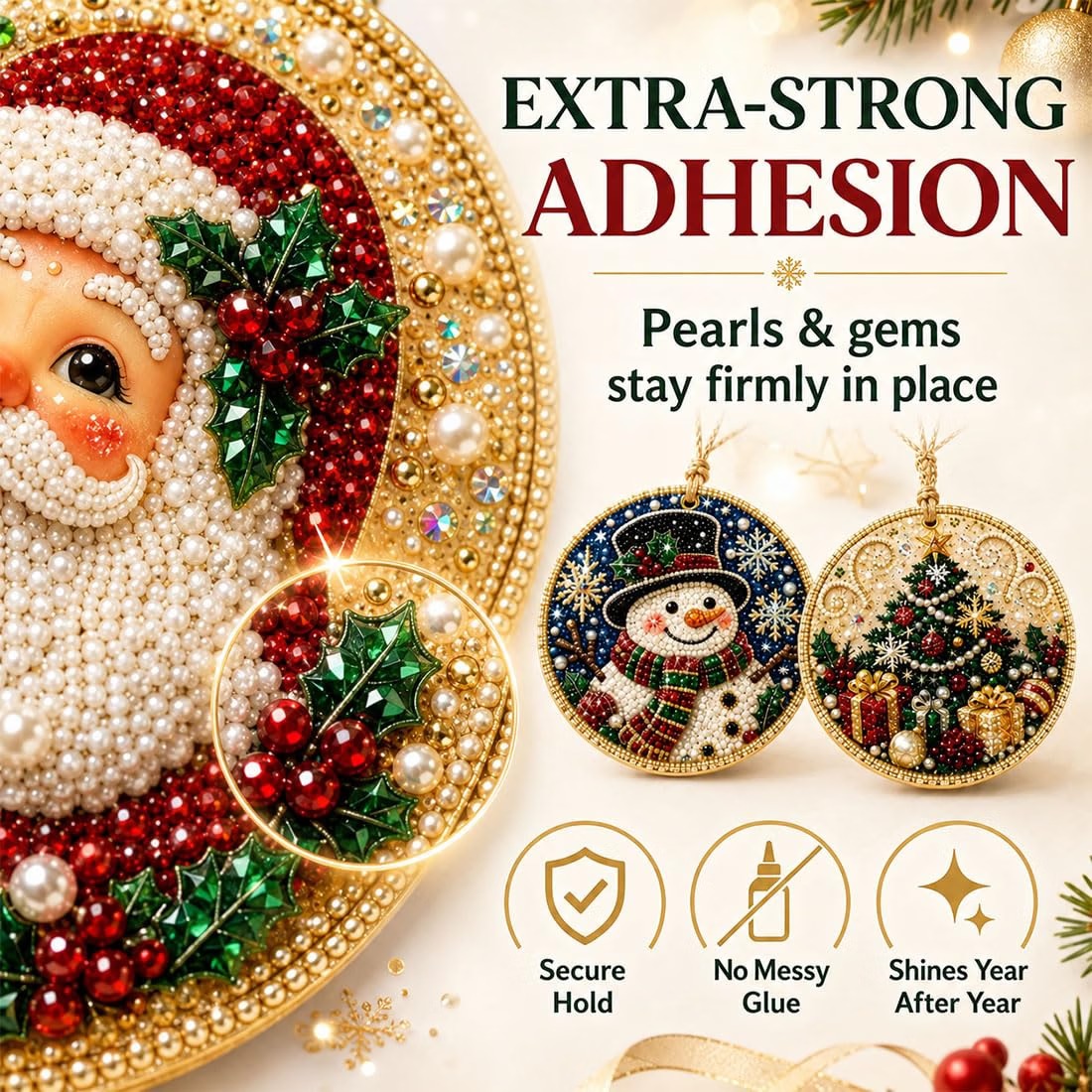 ✨🎁6 Pcs Christmas DIY Diamond Painting Ornaments
