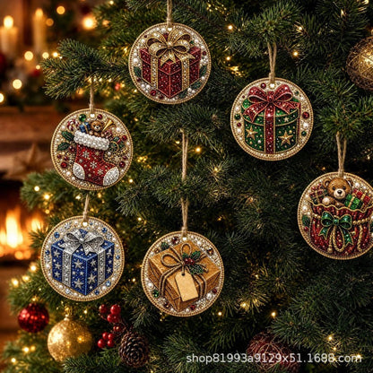 ✨🎁6 Pcs Christmas DIY Diamond Painting Ornaments