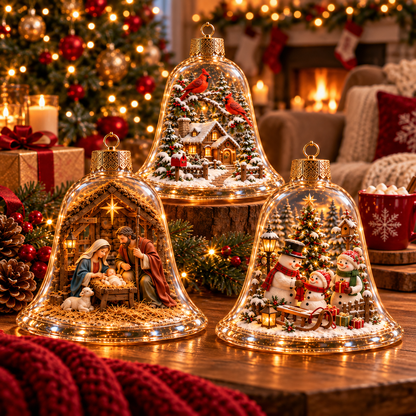 🎁2026 Christmas Wonderland Bell Ornaments.