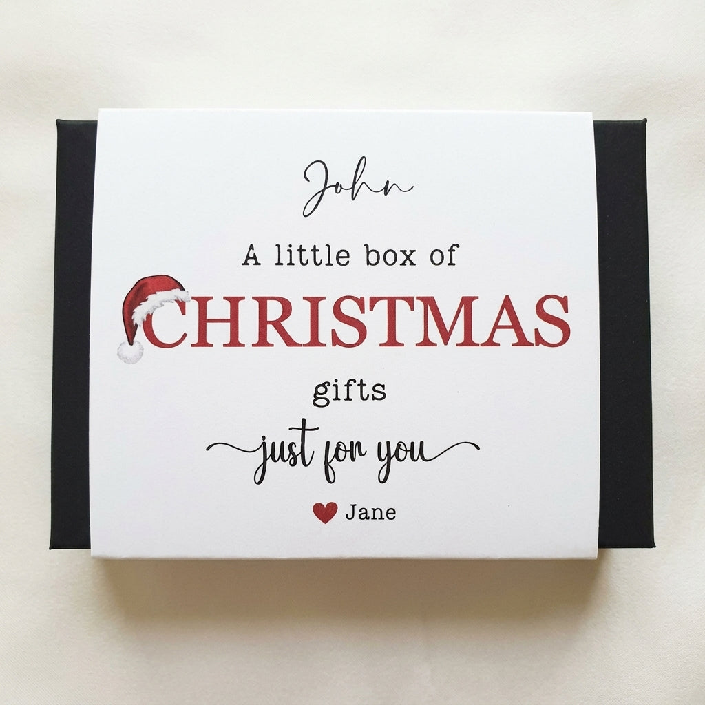 Personalized Christmas Gift Card Box