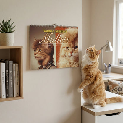 Funny 2027 Wall Calendar Cat