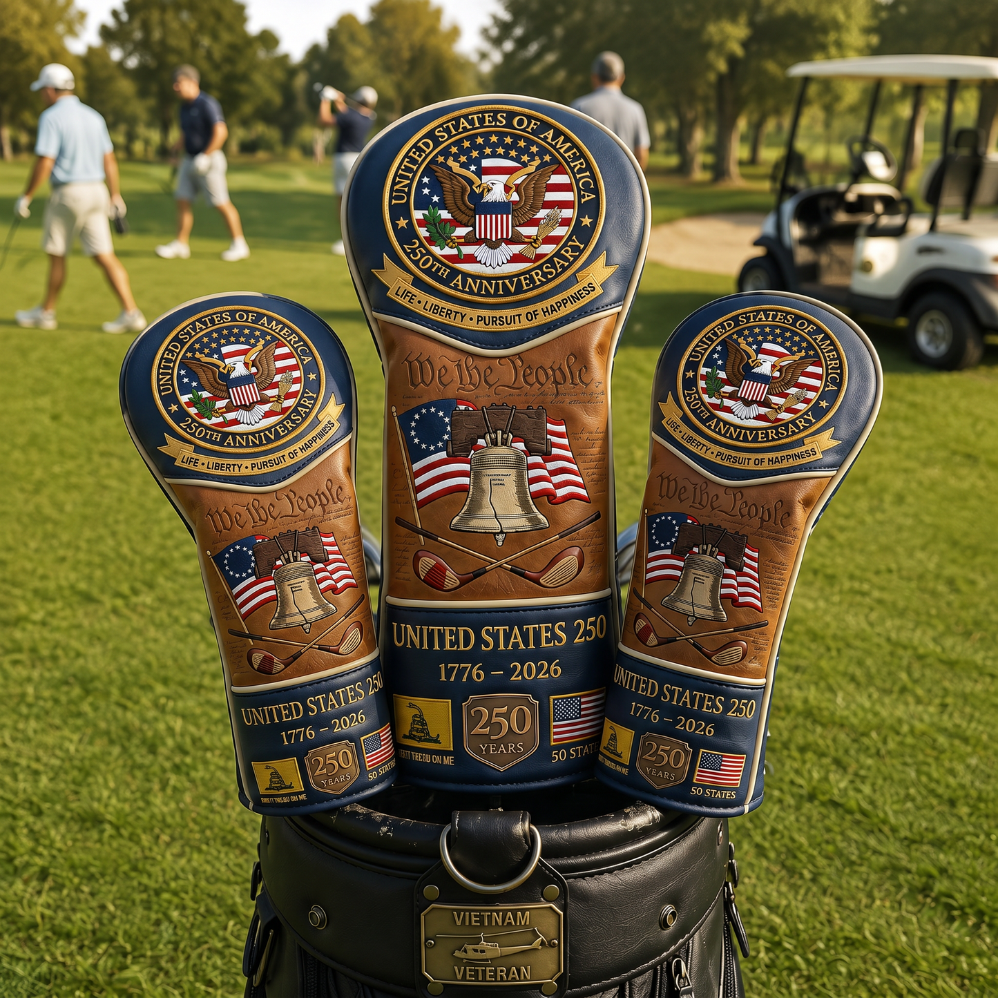 🎖️ Last Day Promo: 49% OFF ⛳️|🇺🇸 United States 250th Anniversary Elite Leather Golf Head Cover