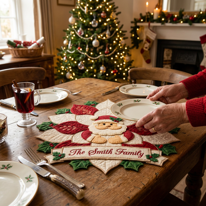 Personalized Santa Felt Christmas Table Topper