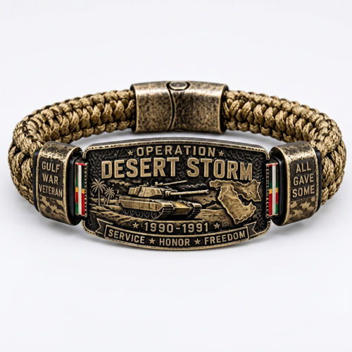 🇺🇸 Last Day Promo: 65% OFF 🎖️Operation Desert Storm Veteran Paracord Bracelet