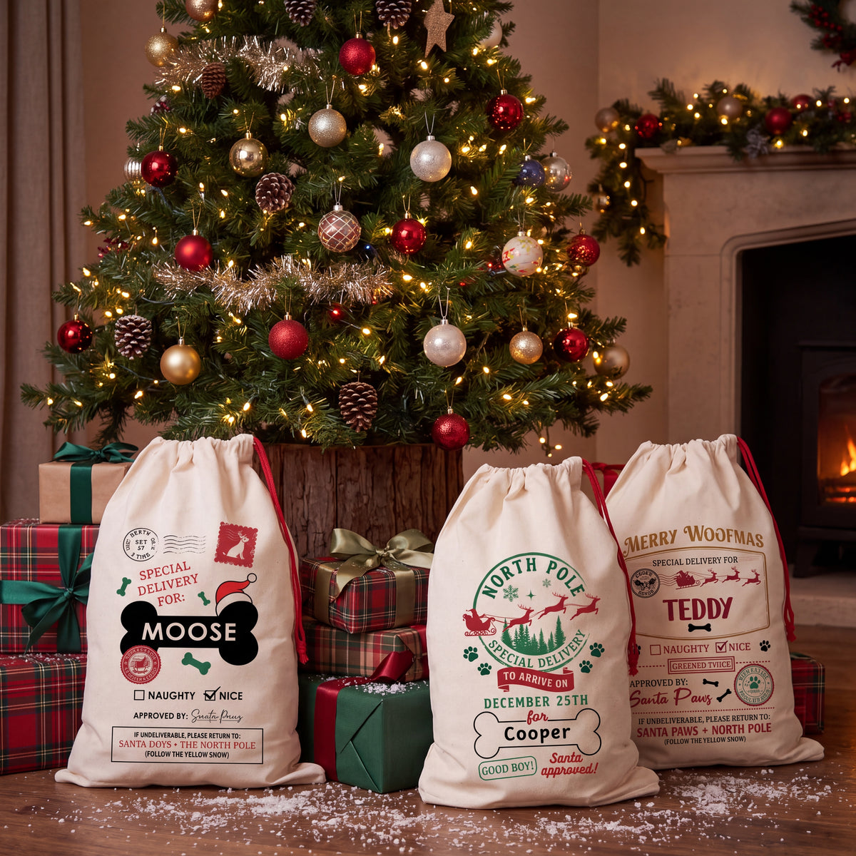 Personalized Dog Christmas Sack