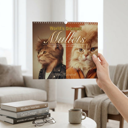 Funny 2027 Wall Calendar Cat