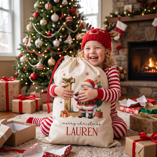Personalized Santa Claus Christmas Gift Sack