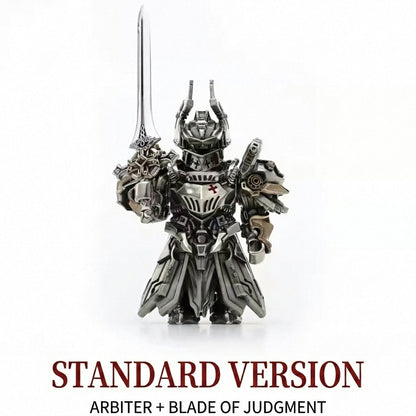 Mech Justicar Metal Mini Figurine | Interchangeable Magnetic Weapons & Wings