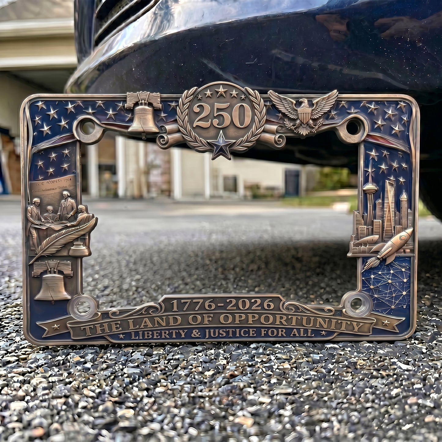 🗽LAST DAY 49% OFF-🦅250th Anniversary Commemorative License Plate Frame