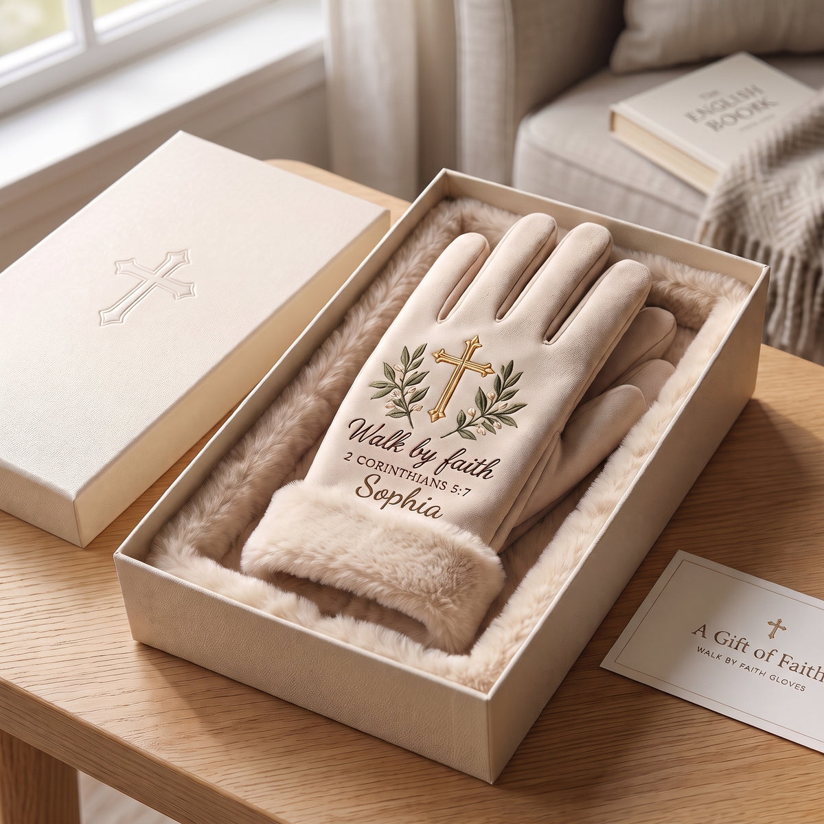 Personalized Faith & Warmth Scripture Gloves🧤✨