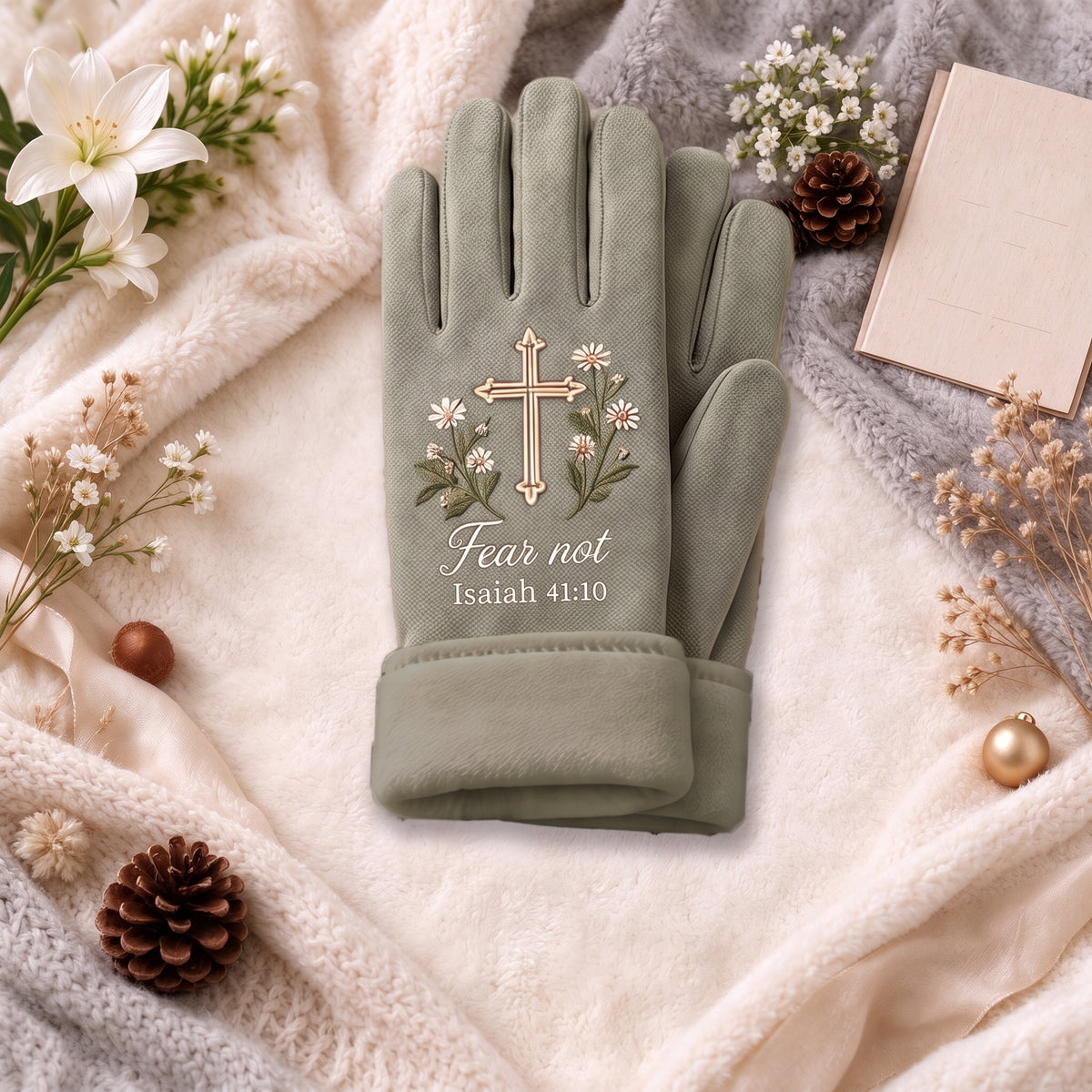 Personalized Faith & Warmth Scripture Gloves🧤✨