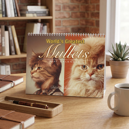 Funny 2027 Wall Calendar Cat