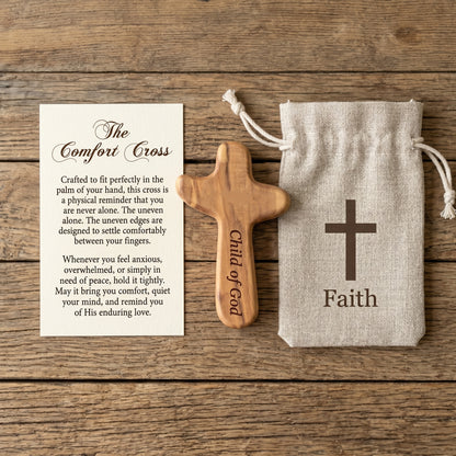 The Handheld Comfort Cross | A Tangible Reminder of Peace & Faith 🕊️✝️