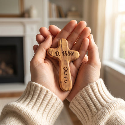 The Handheld Comfort Cross | A Tangible Reminder of Peace & Faith 🕊️✝️