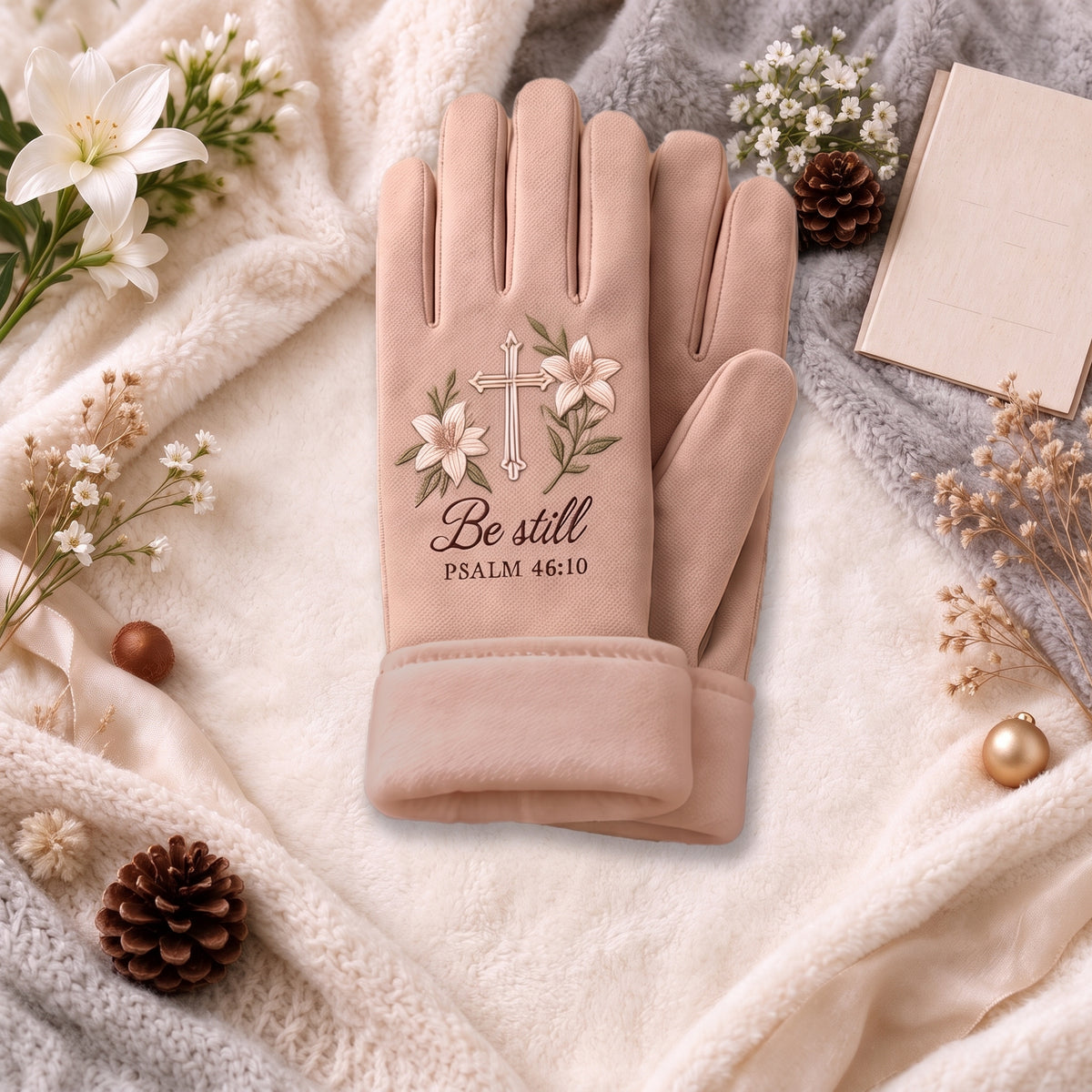 Personalized Faith & Warmth Scripture Gloves🧤✨