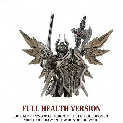Mech Justicar Metal Mini Figurine | Interchangeable Magnetic Weapons & Wings