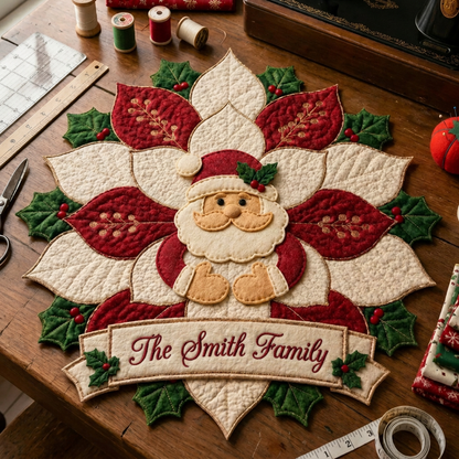 Personalized Santa Felt Christmas Table Topper