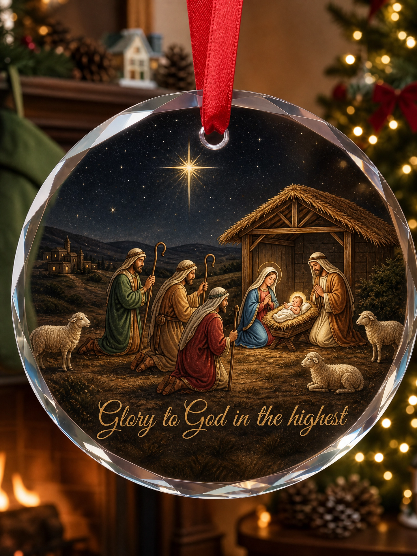Jesus Nativity Story Christmas Ornament Set – 6 Collectible Pieces That Tell the Story of Christmas