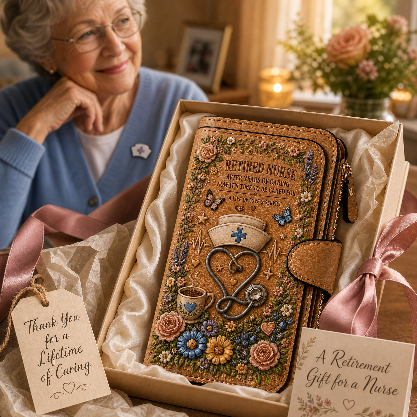 Retired Nurse Wallet – A Tribute to a Lifetime of Caring