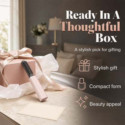 💇‍♀️✨ Perfect Bangs, Anywhere You Go! 💖 Portable Bang Styling Comb – Your Secret to Effortless Hair Days! 🌸