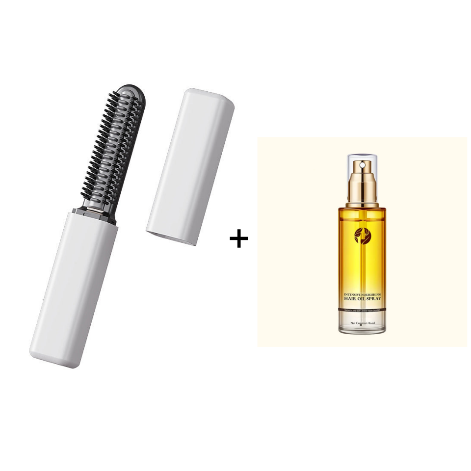 💇‍♀️✨ Perfect Bangs, Anywhere You Go! 💖 Portable Bang Styling Comb – Your Secret to Effortless Hair Days! 🌸