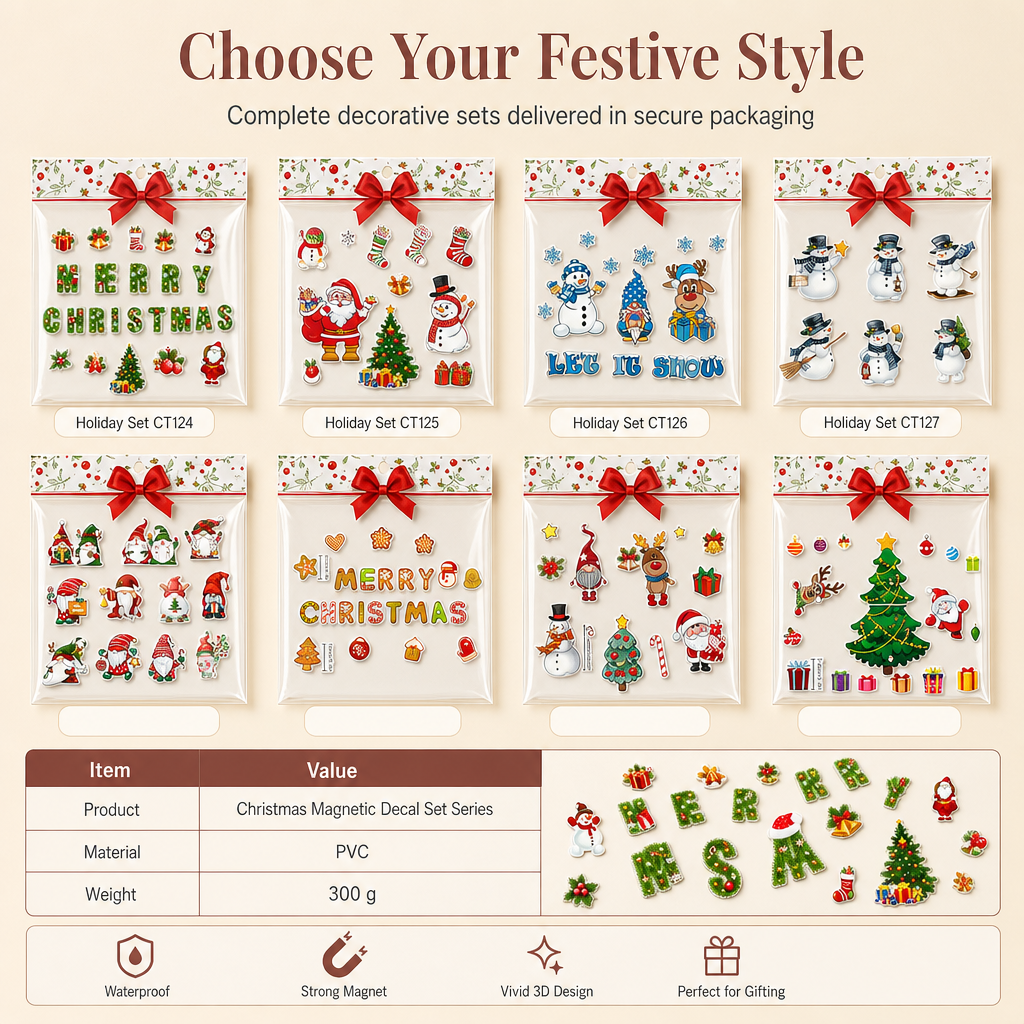 🎄 Christmas Cartoon Magnets