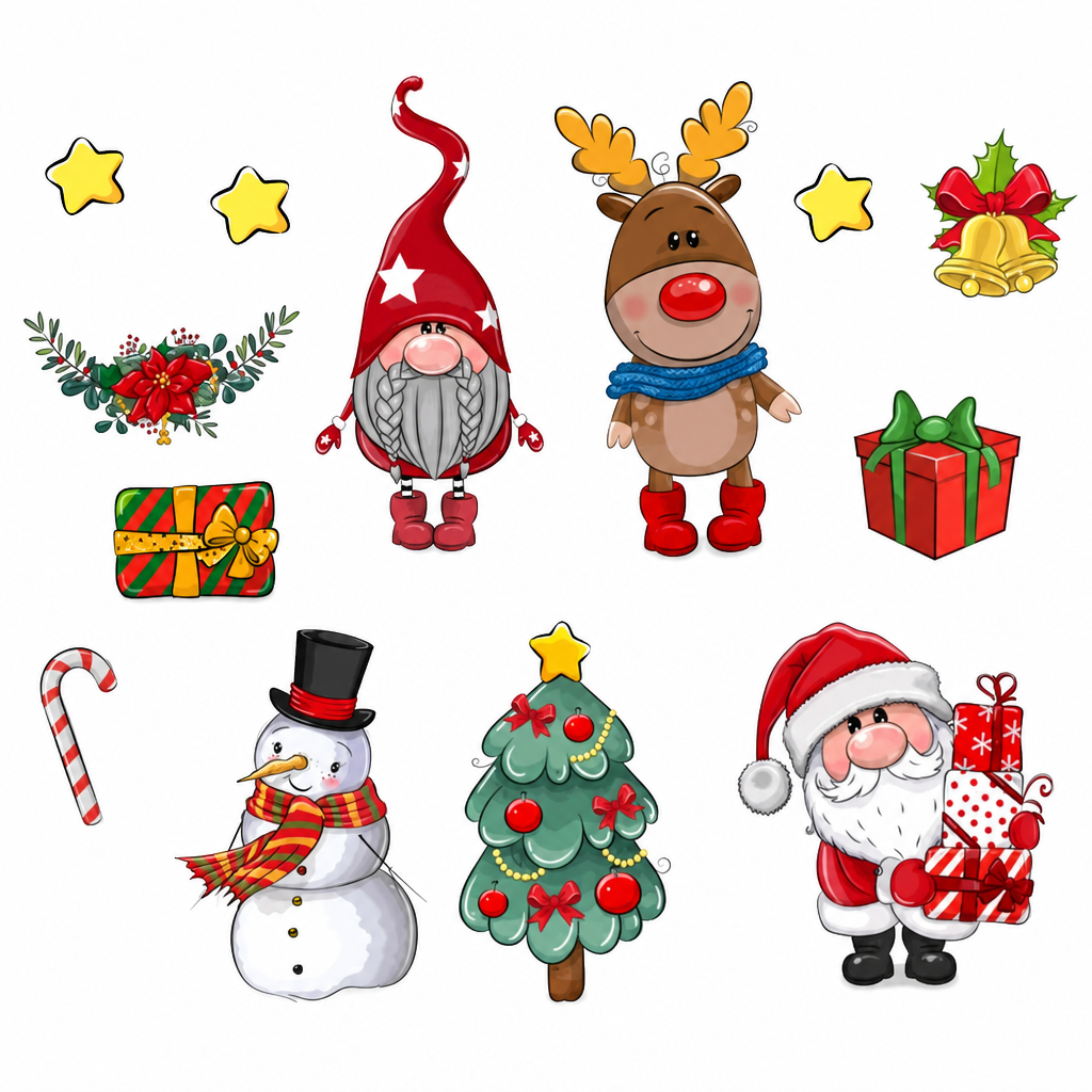 🎄 Christmas Cartoon Magnets