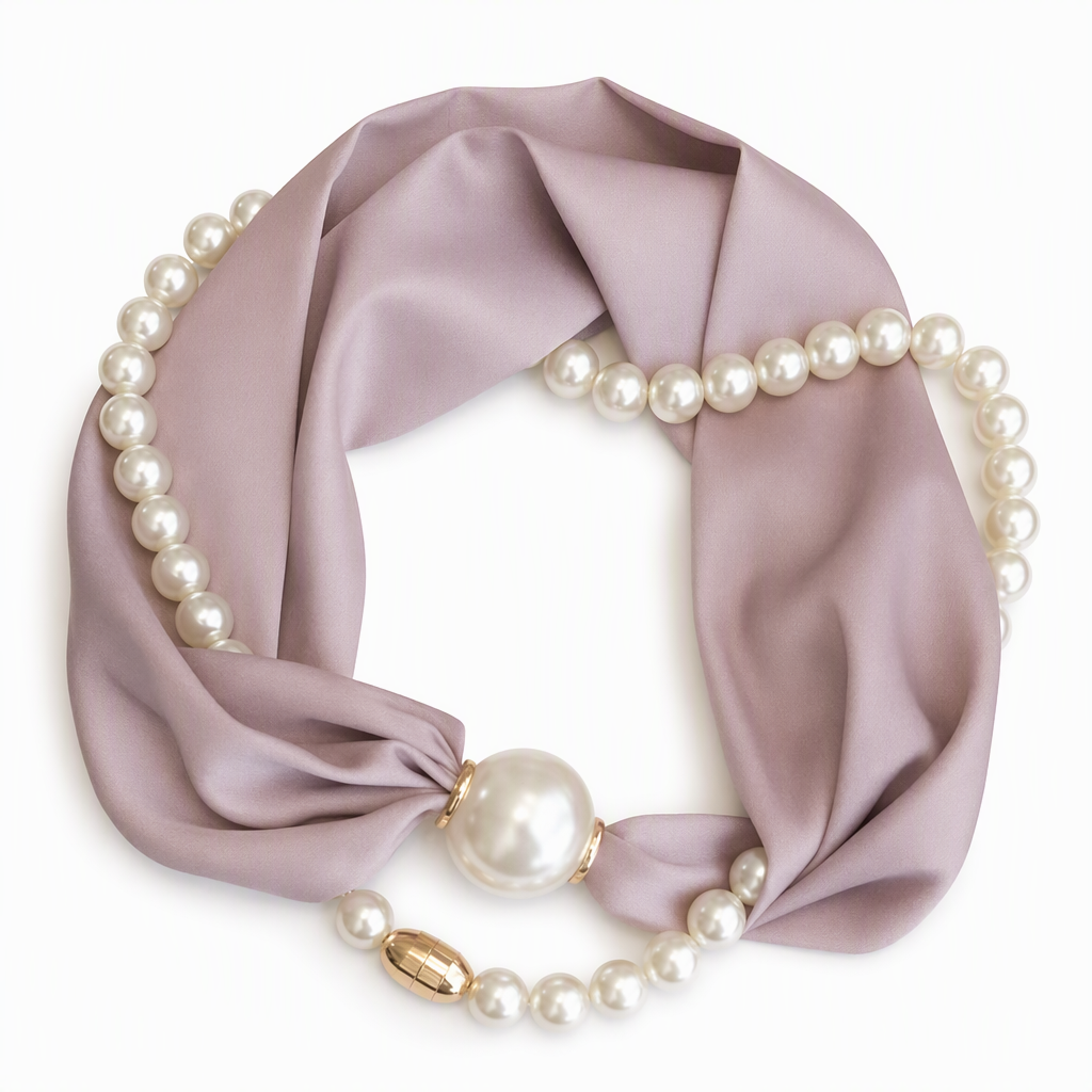 🎁🎄Christmas Sale 60% OFF!💞50K+ SOLD!✨Pearl Scarf Necklace