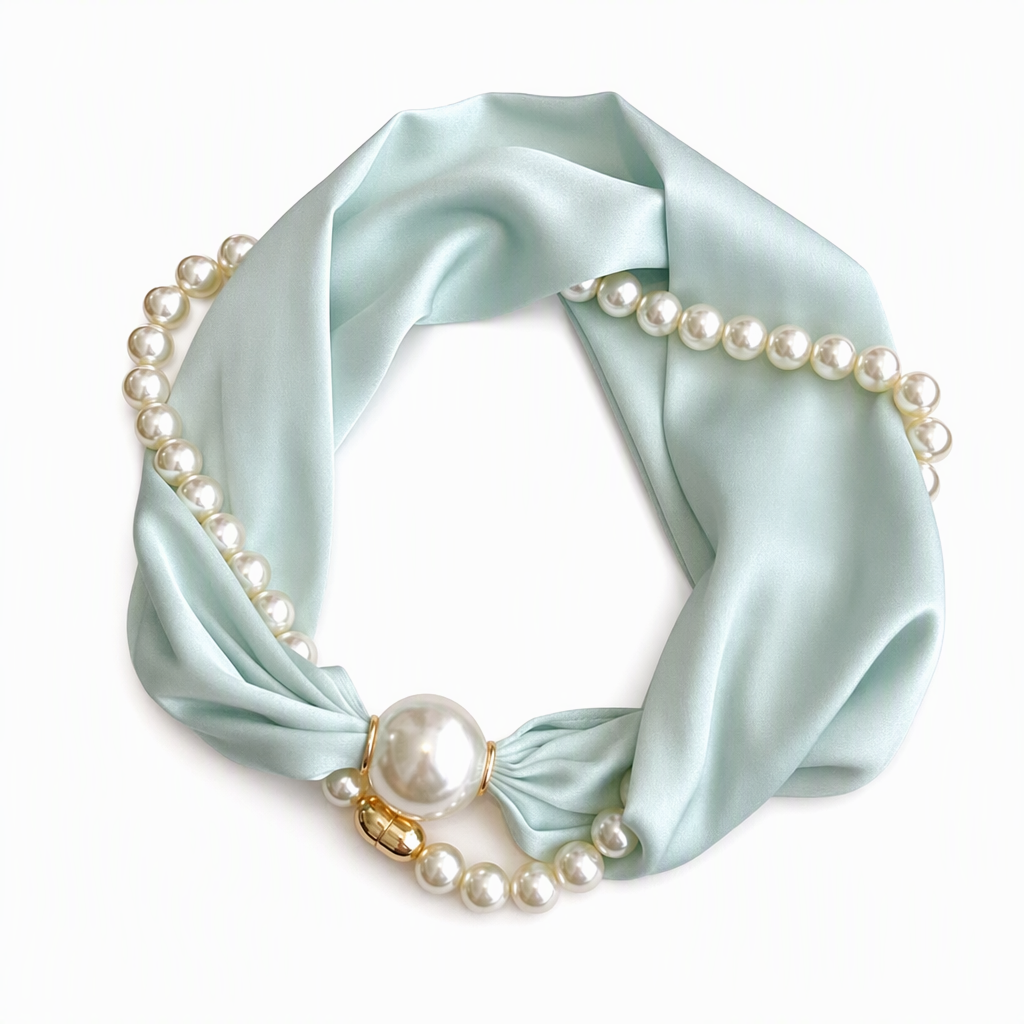 🎁🎄Christmas Sale 60% OFF!💞50K+ SOLD!✨Pearl Scarf Necklace